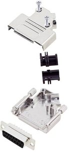Zestaw listew żeńskich D-Sub TRU COMPONENTS TCD45ZK15DBSK 7708876, rzędy: 2, styki: 15, 45 °, 1 szt.