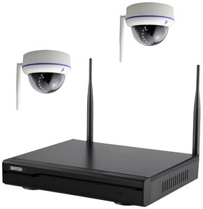 Inkovideo INKO-22M2D i22m2d WLAN IP-Zestaw monitorujący 4-kanałowy z 2 kamerami 1920 x 1080 px