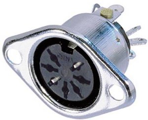 Gniazdo panelowe DIN BKL Electronic NYS 326, 7-pin