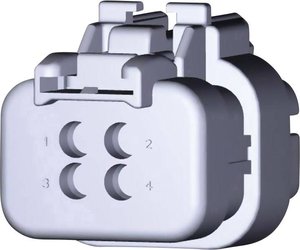 Obudowa złącza pin męskiego na kabel TE Connectivity AMPSEAL16 776488-2, automotive, piny: 4, 13 A, 1 szt.