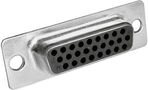 Listwa żeńska D-Sub MH Connectors MHHDS44-F-T-B-S 2101-0300-13, rzędy: 3, styki: 44, 180 °, 1 szt.