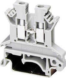 Zacisk blokowy przepustowy, Phoenix Contact UK 2,5 N 3003347, 0,2-2,5 mm2, 5,2 mm, 24 A