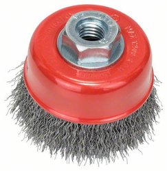 Szczotka garnkowa, drut falisty, 0,3 mm, 70 mm, 12500 U/ min, M 14 Bosch Accessories N/A N/A 2608622098 1 szt.