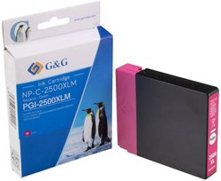 G&G Tusz Zamiennik Canon PGI-2500M XL Magenta  atrament G&G NP-C-2500XLM 1C2500M, 1 szt.
