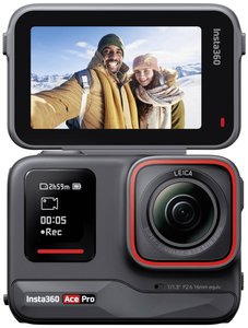 Kamera sportowa Insta360 Ace Pro CINSAAJA, 8K, 4K, 2.7K, Full-HD, Zwolnione tempo, Film poklatkowy, Ekran dotykowy, Bluetooth, WiFi, Wodoszczelny, 7680 x 4320 Pixel, 3840 x 2160 Pixel, 2688 x 1520 Pixel, 1920 x 1440 Pixel, 1920 x 1080 Pixel