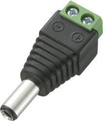 Złącze męskie niskonapięciowe TRU COMPONENTS DC-13M złącze męskie proste 5.5 mm 2.5 mm 1 szt.
