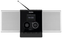 Radio internetowe TechniSat MULTYRADIO 600 CD IR DAB+, UKW obsługa Spotify, z opcją Multiroom, funkcja budzika, z pilotem czarny, srebrny