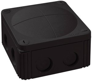 Skrzynka przyłączeniowa Wiska Combi 607/leer/S, IP66/IP67, (D x S x W) 110 x 110 x 66 mm, czarny, 1 szt.