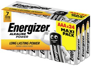 Energizer Power Alkaline Micro Baterie, zestaw 24 Bateria AAA/R03 Energizer Power  1.5 V 24 szt.