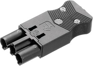 Złącze męskie sieciowe Adels-Contact złącze męskie proste Łączna ilość styków: 2 + PE 16 A biały AC 166 GSTF/ 325 1 szt.