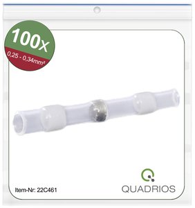 Złącze doczołowe Quadrios 22C461 22C461, z pełną izolacją , 0.25 - 0.34 mm², 26 mm, 1 zest.