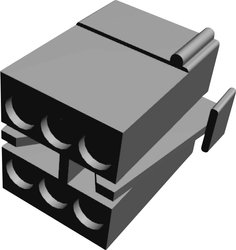 Obudowa złącza pin męskiego na kabel TE Connectivity 1-480270-0 1-480270-0, wire-to-wire, piny: 6, 1 szt.