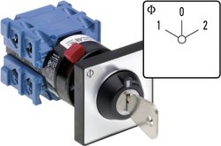 Przełącznik kluczykowy Kraus & Naimer CH10 A210-600 FT2 V750D/3H, 20 A, IP66