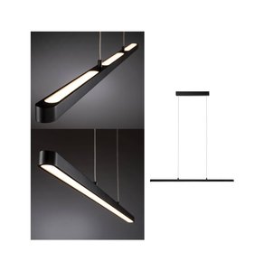 Lampa podwieszana LED Paulmann Lento 79693 LED wbudowany na stałe 42 W czarny (błyszczący) 1800 lm