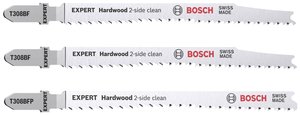Zestaw brzeszczotów EXPERT 'Hardwood 2-side clean', 2-częściowy, T308BF / BFP Bosch Accessories Hardwood 2-side clean 2608900549 3 szt.