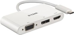 D-Link DUB-V310 Przejściówka wideo 3 - w - 1 USB - C z HDMI, DisplayPort i VGA Stacja dokująca USB-C® D-Link Stacja dokująca USB-C® DUB-V310