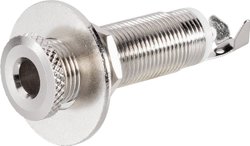 Złącze męskie jack 6,35 mm TRU COMPONENTS 1578957, niklowany, złącze żeńskie do wbudowania poziomego, 1 szt.