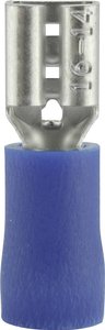 Konektor żeński, częściowa izolacja, tuleja, 4.8x0.8 mm, 1.5-2.5 mm2, tuleja, niebieski