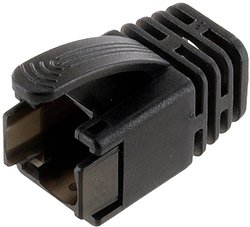 Zabezpieczenie przed złamaniem do wtyczki Cat.8, czarne Obudowa tulejki econ connect KSC8SW, RJ45, 1 szt.