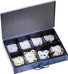 Zestaw podkładek poliamidowych DIN 125, 700 szt.