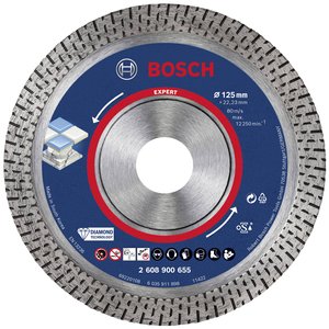 Bosch Accessories 2608900655 EXPERT HardCeramic Tarcza tnąca diamentowa Średnica 125 mm Średnica otworu 22.23 mm kamień, beton, cegła, płytka ceramiczna 1 szt.
