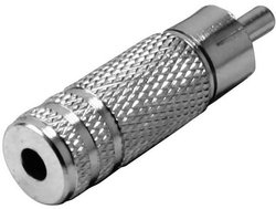 Adapter jack  złącze męskie RCA/cinch - złącze żeńskie jack 3,5 mm Mono TRU COMPONENTS 1559805  1 szt.