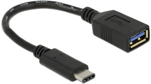 Przejściówka, adapter USB Delock 65634 65634, [1x złącze męskie USB-C - 1x złącze żeńskie USB-A 3.2 Gen 1 (USB 3.0)]