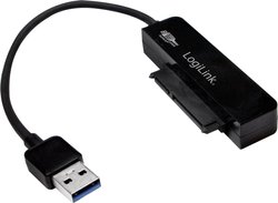 Przejściówka, adapter USB 3.2 Gen 1 (USB 3.0), SATA LogiLink AU0012A AU0012A, [1x złącze żeńskie SATA 7-pin - 1x złącze męskie USB-A 3.2 (USB 3.0)]