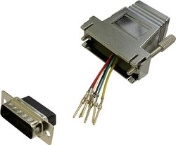 Adapter BKL Electronic 10121117 złącze męskie D-SUB 15-pin - złącze żeńskie RJ12