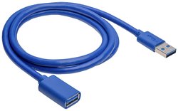 Kabel USB Akyga, Złącze męskie USB-A, Złącze żeńskie USB-A, 1.00 m