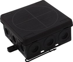 Skrzynka przyłączeniowa Wiska KA 012 BK, IP55, (D x S x W) 86 x 86 x 41 mm, czarny (ral 9005), 1 szt.