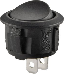 Przełącznik TRU COMPONENTS 1587642, 250 V/AC, 10 A, 1 x wył/(wł), chwilowy, 1 szt.