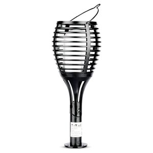 VT-719 1W Solarna ściana/słupek/oczekujący płomień świetlny 2200k Lampa solarna V-TAC VT-719 8558 0.45 W ciepła biel 5 lm