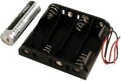 Uchwyt baterii Hammond Electronics BH4AAW BH4AAW, tworzywo sztuczne, 1 szt.