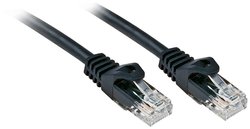 Kabel LAN LINDY 48192, 1 szt., RJ45, CAT 6, U/UTP, 1.00 m, czarny