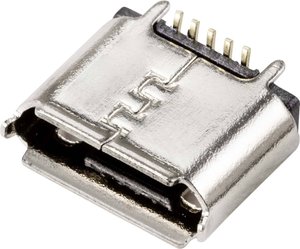 Gniazdo do zabudowy Micro-USB 2.0 typu B 90° TRU COMPONENTS TC-9201996, 1 szt.