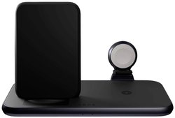 Ładowarka Qi z aluminiową podstawką 4 w 1, czarna Ładowarka indukcyjna ZENS Stand 4in1 ZEDC15B/00