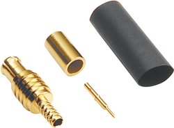 Wtyk MCX BKL Electronic 416002, prosty, do zaciśnięcia, 50 Ohm