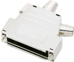 Obudowa złącza D-SUB encitech DSSK-M-25-L-K 6260-0106-03, tworzywo sztuczne, metalizowane, 180 °, 45 °, 1 szt.