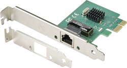 Karta LAN Renkforce, 10/100/1000 Mb/s z dodatkowym wspornikiem niskoprofilowego gniazda Karta sieciowa Renkforce RF-4752948 1 GBit/s Gigabit-LAN (1 Gbit/s)