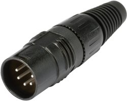 Złącze kablowe XLR, męskie, 5-Pin Hicon HI-X5CM-B