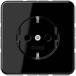 Gniazdo z uziemieniem Jung CD1520SW czarny