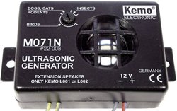 Odstraszacz kun i gryzoni do samochodu Kemo M071N, 100 dB, zasięg 40 m