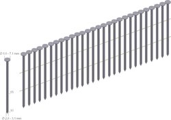 Gwoździe zwojowe 6000 szt. Prebena CNW28/65BK