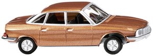 Model samochodu Wiking 0128 48 H0 NSU Ro 80 Sedan, miedziany metal