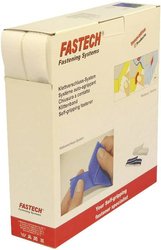 Taśma rzepowa do przyklejania na gorąco element z pętelkami i haczykami (D x S) 25000 mm x 30 mm biały FASTECH® B30-SKL000025 25 m