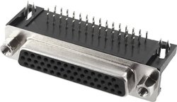 Listwa żeńska D-Sub econ connect BU44HDW, rzędy: 3, styki: 44, 90 °, 1 szt.