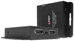 Lindy 38208 Wzmacniacz audio/wideo, nadajnik i odbiornik AV, czarny Ekstender HDMI HDMI LINDY 38208, przez kabel sieciowy RJ45, 70 m