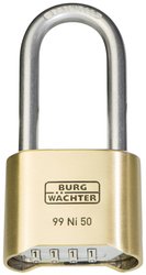 Kłódka Burg Wächter 37491 51.90 mm    z zamkiem szyfrowym