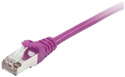 Kabel LAN Equip 605555, 1 szt., RJ45, CAT 6, S/FTP, 1.00 m, fioletowy